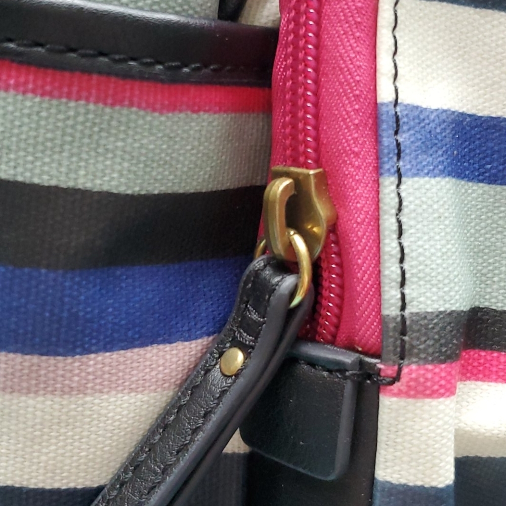 Fossil Striped Backpack - Gem display picture 1